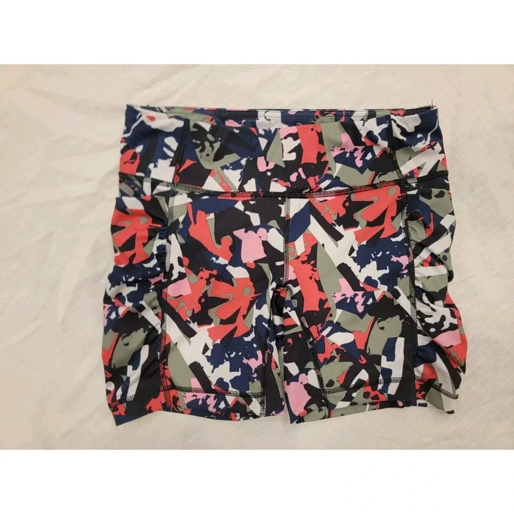 Lululemon Speed Track Short Pop Cut‎ Boom Juice Multi Pockets Women Size 8